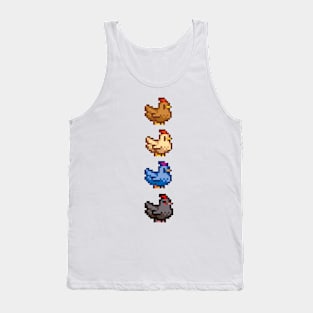 4 Chickens of Stardew Valley Tank Top